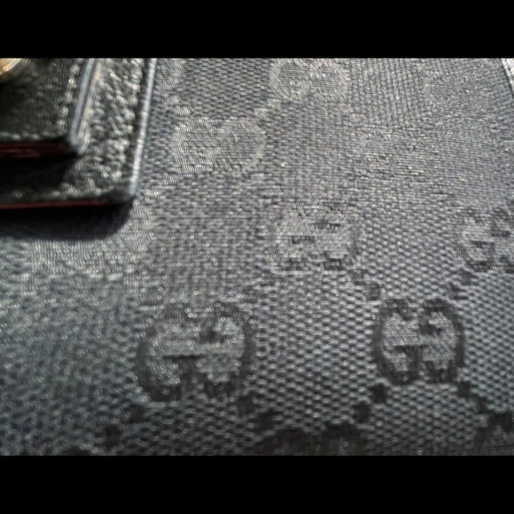 VINTAGE GUCCI MONOGRAM CANVAS WALLET GUCCISSIM BRITT - Picture 14 of 16